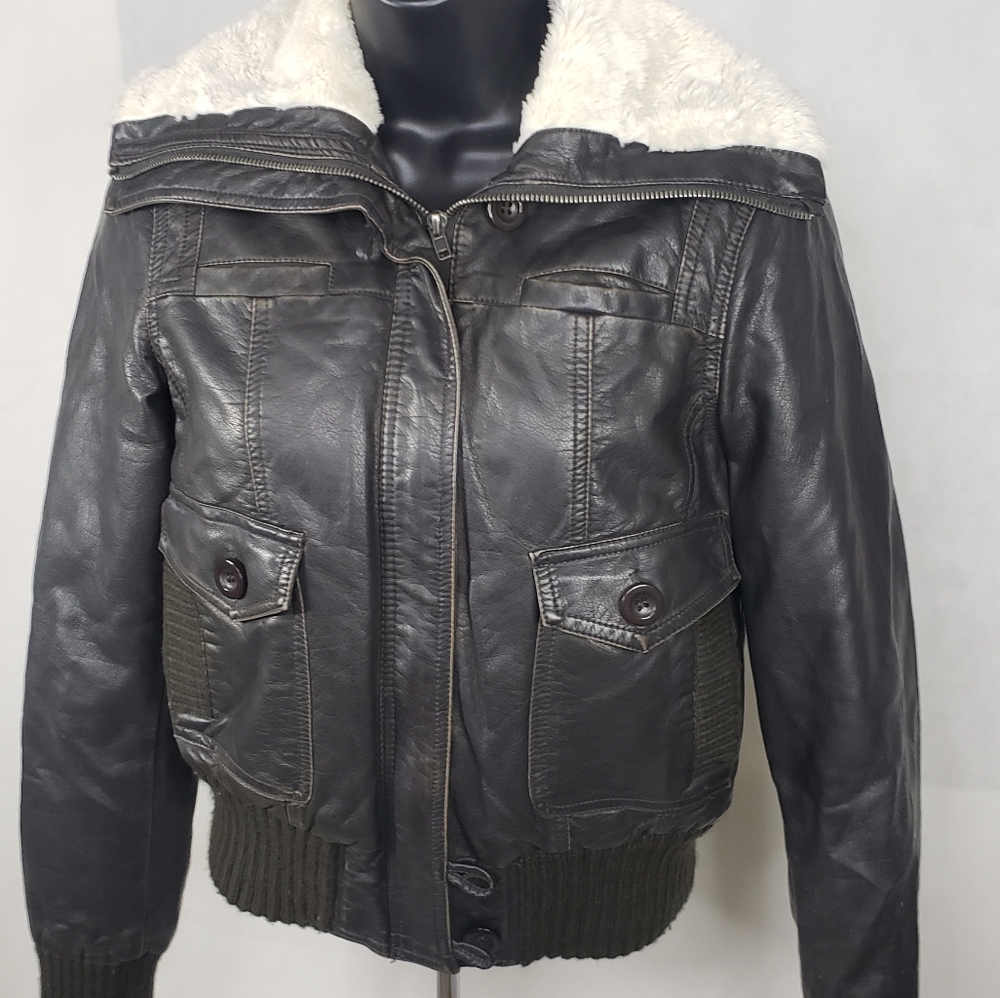 Leather Bomber Jacket
